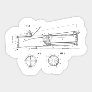 Trash Compacting Apparatus Vintage Patent Hand Drawing Sticker